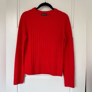 Topshop ribbed crewneck sweater size 6 (fits like 2-4 or a small)